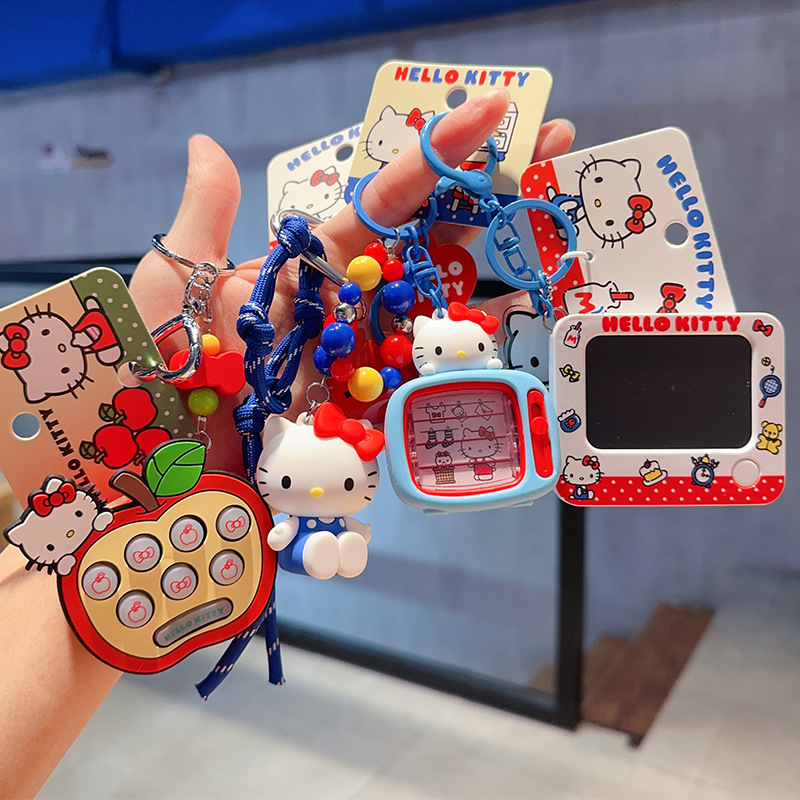 Car Accessories Xmas - Anime Hello Kitty Keychain Kt Cat