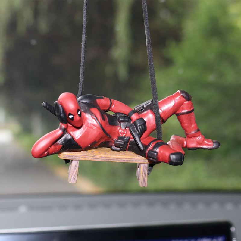 Car Accessories Xmas - Marvel Deadpool Car Rearview Mirror Pendant