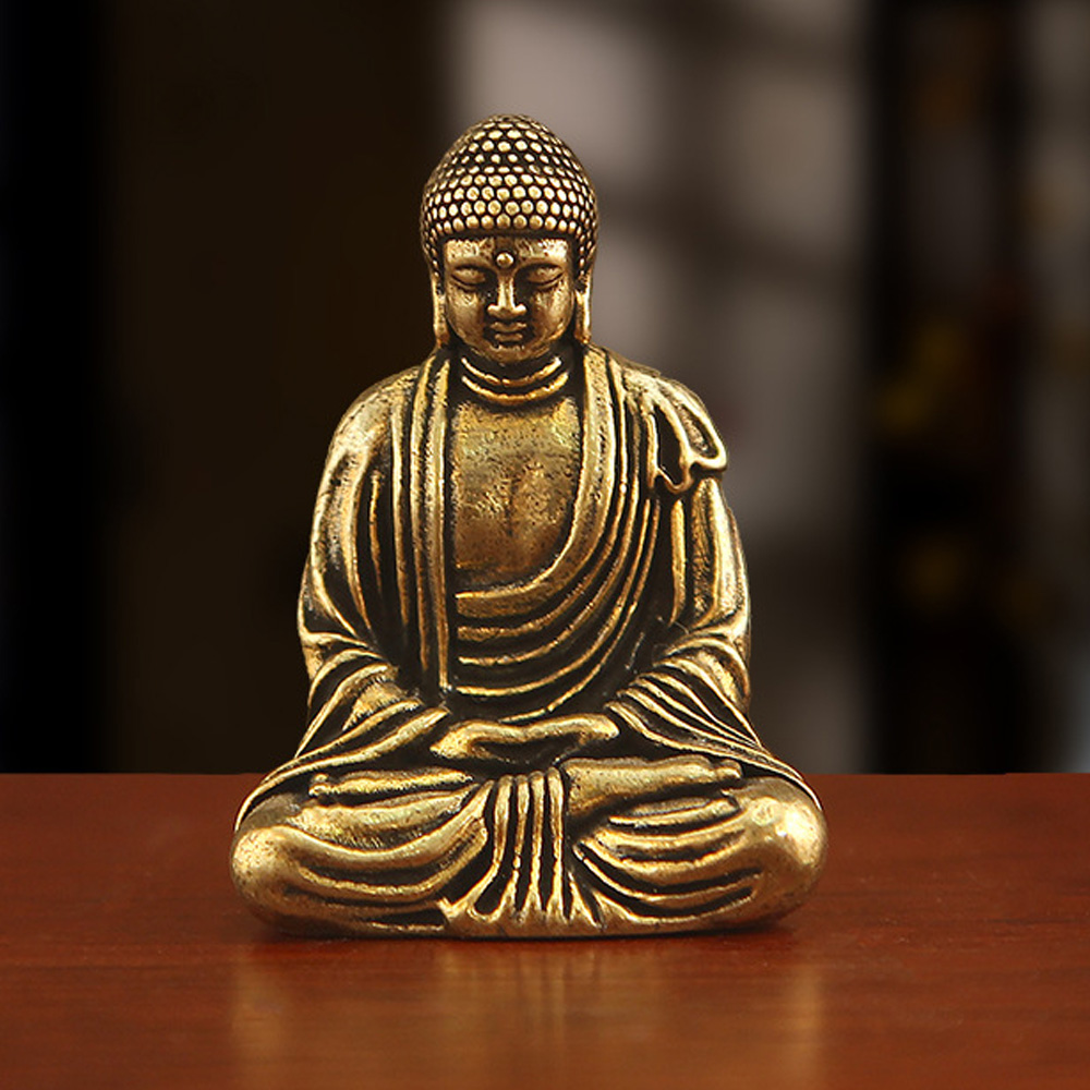 Car Accessories Walmart - Mini Brass Tathagata Buddha Statue Buddhist
