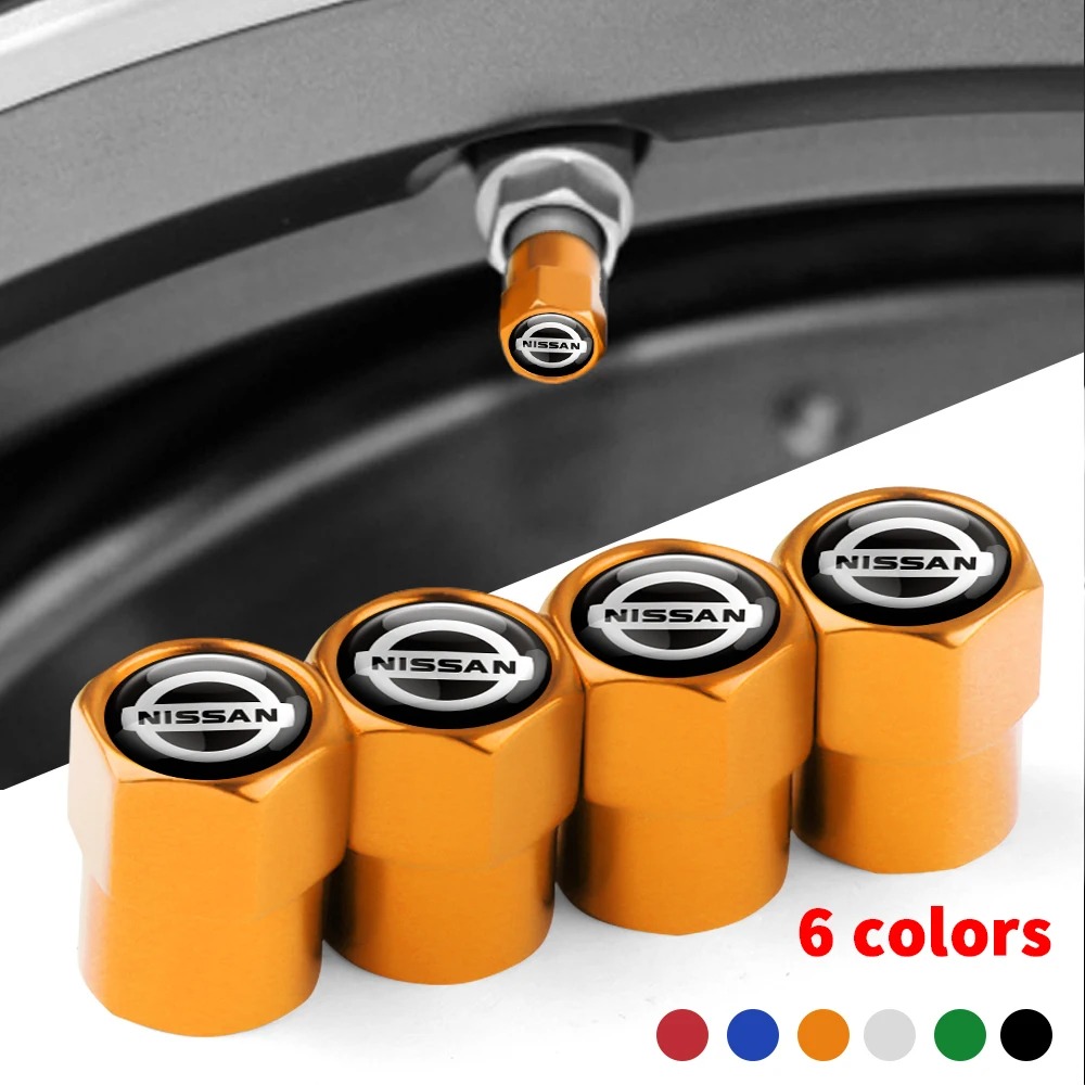 Car Accessories Nissan Xtrail - 4Pcs Car Styling Metal Tire Valve