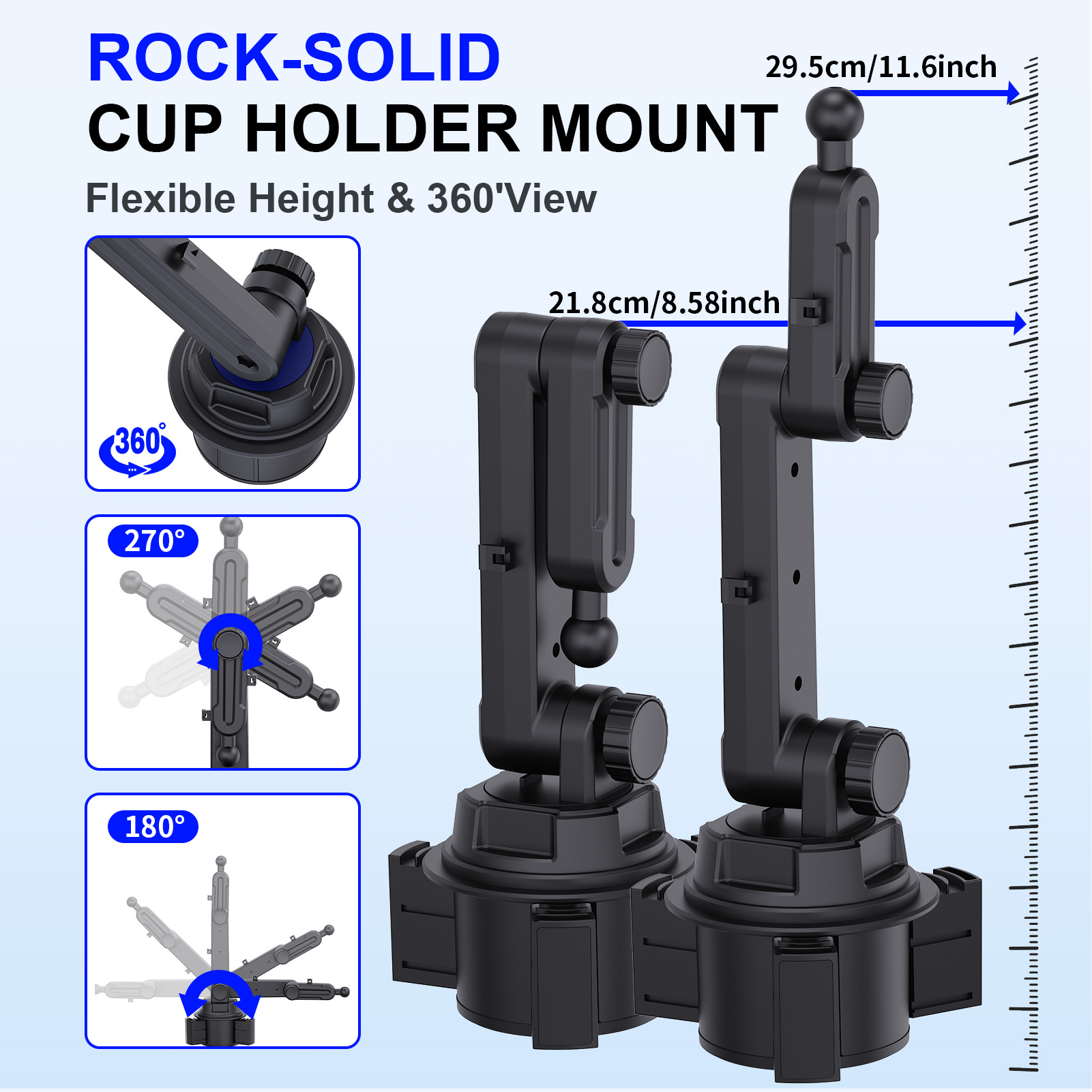 Adjustable Height Magnetic Car - Car Cup Holder Expander ulasan dan harga