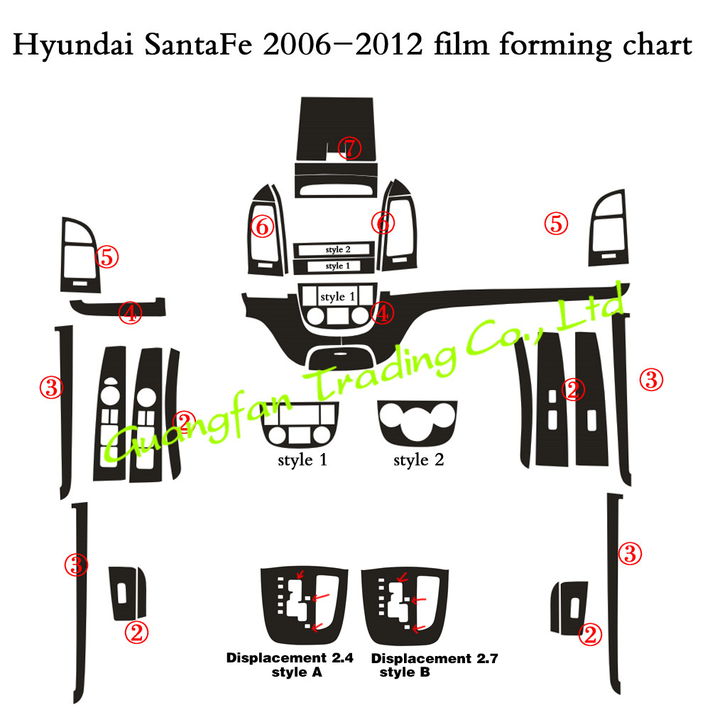 For old Hyundai Santa Fe 2006- - Car Accessories Xmas ulasan dan harga