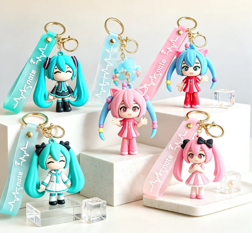 Hatsune Miku Keychain Anime Ba - Car Accessories Xmas ulasan dan harga