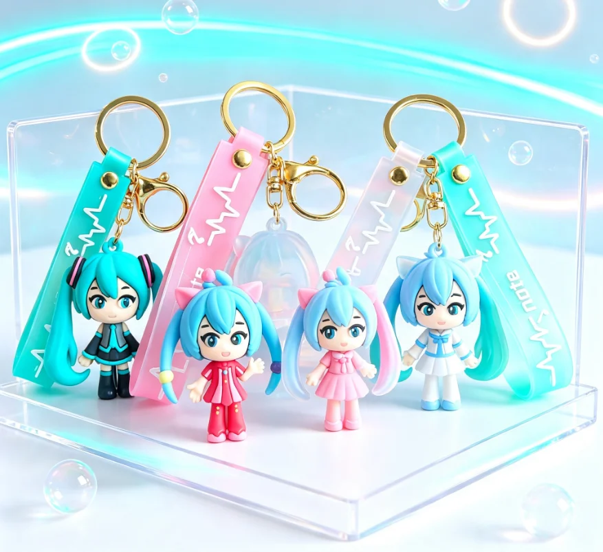 Hatsune Miku Keychain Anime Ba - Car Accessories Xmas ulasan dan harga