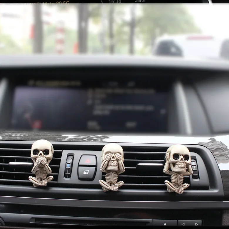 3Pcs Skull Car Interior Decora - Car Accessories Must Have ulasan dan harga