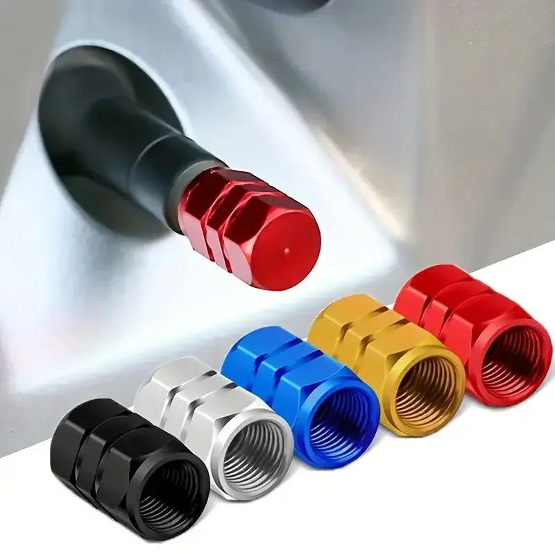4Pcs Aluminum Tire Valve Caps  - Steering Wheel Cover ulasan dan harga
