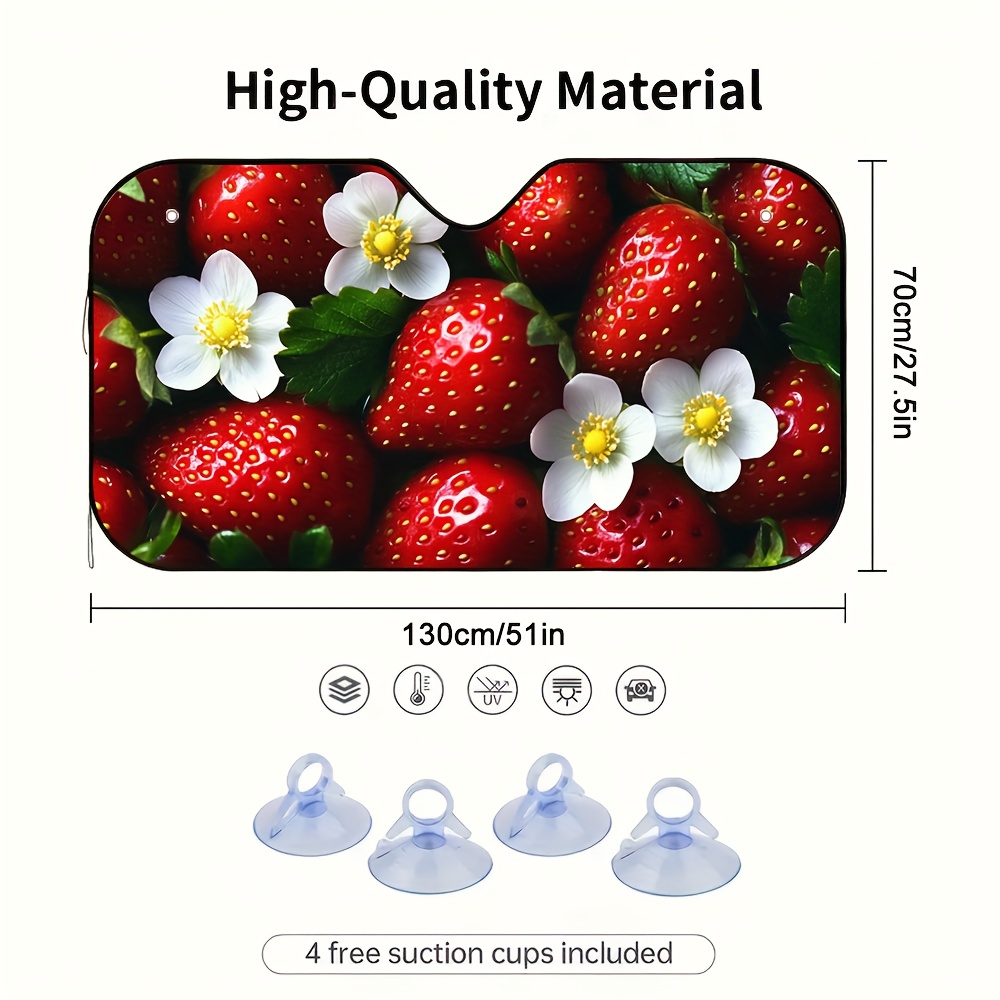 1pc Strawberries and Blossoms  - Car Accessories Must Have ulasan dan harga