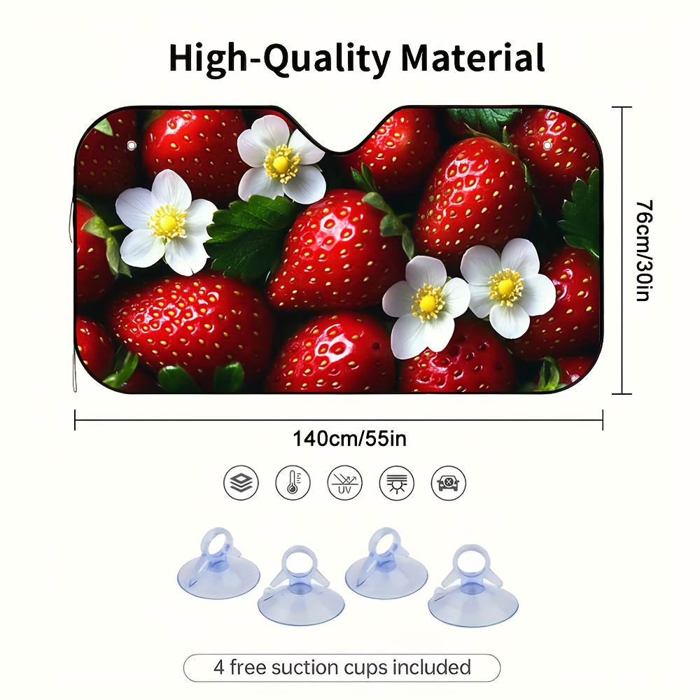 1pc Strawberries and Blossoms  - Car Accessories Must Have ulasan dan harga