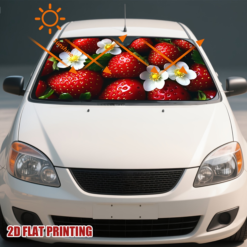1pc Strawberries and Blossoms  - Car Accessories Must Have ulasan dan harga