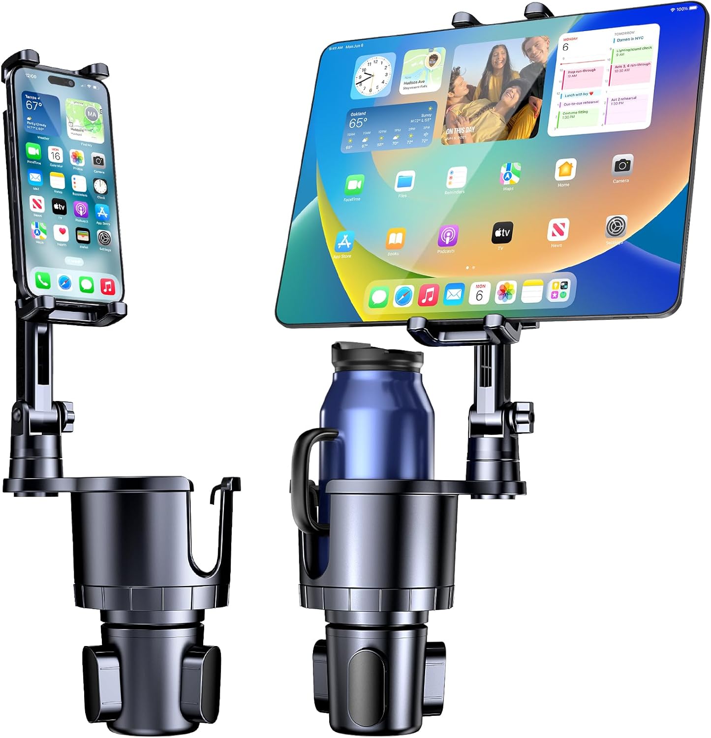 Cup Holder Phone Tablet Mount, - Car Cup Holder Expander ulasan dan harga