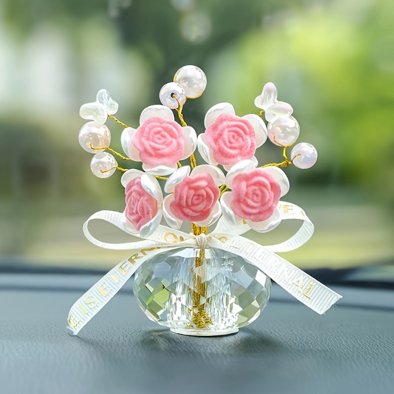 1PC Crystal Glass Rose Dashboa - Car Accessories Walmart ulasan dan harga
