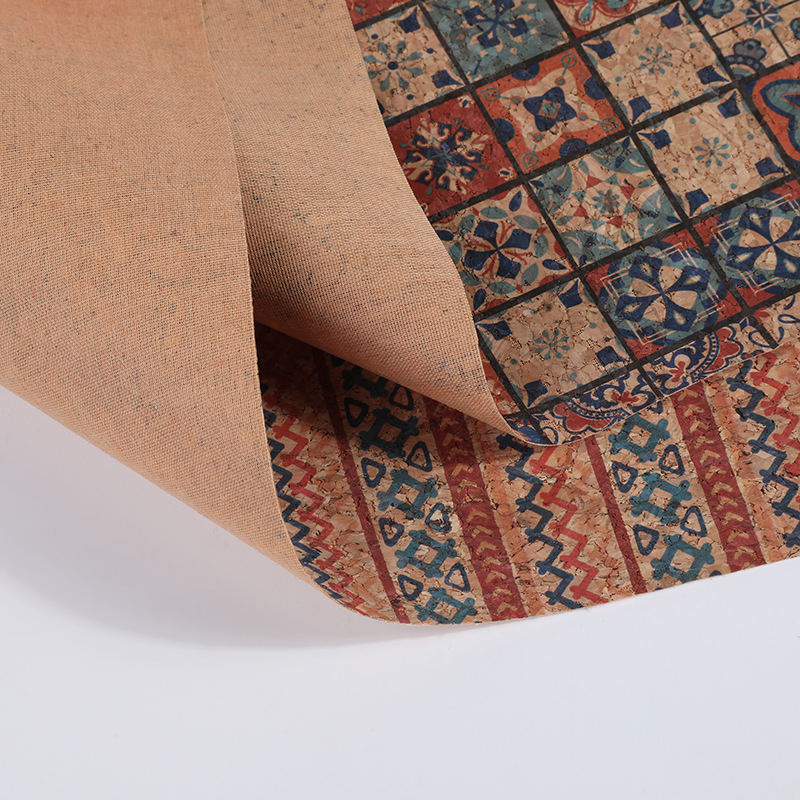 Cork Printed PU Leather Fabric - Car Accessories Cork ulasan dan harga