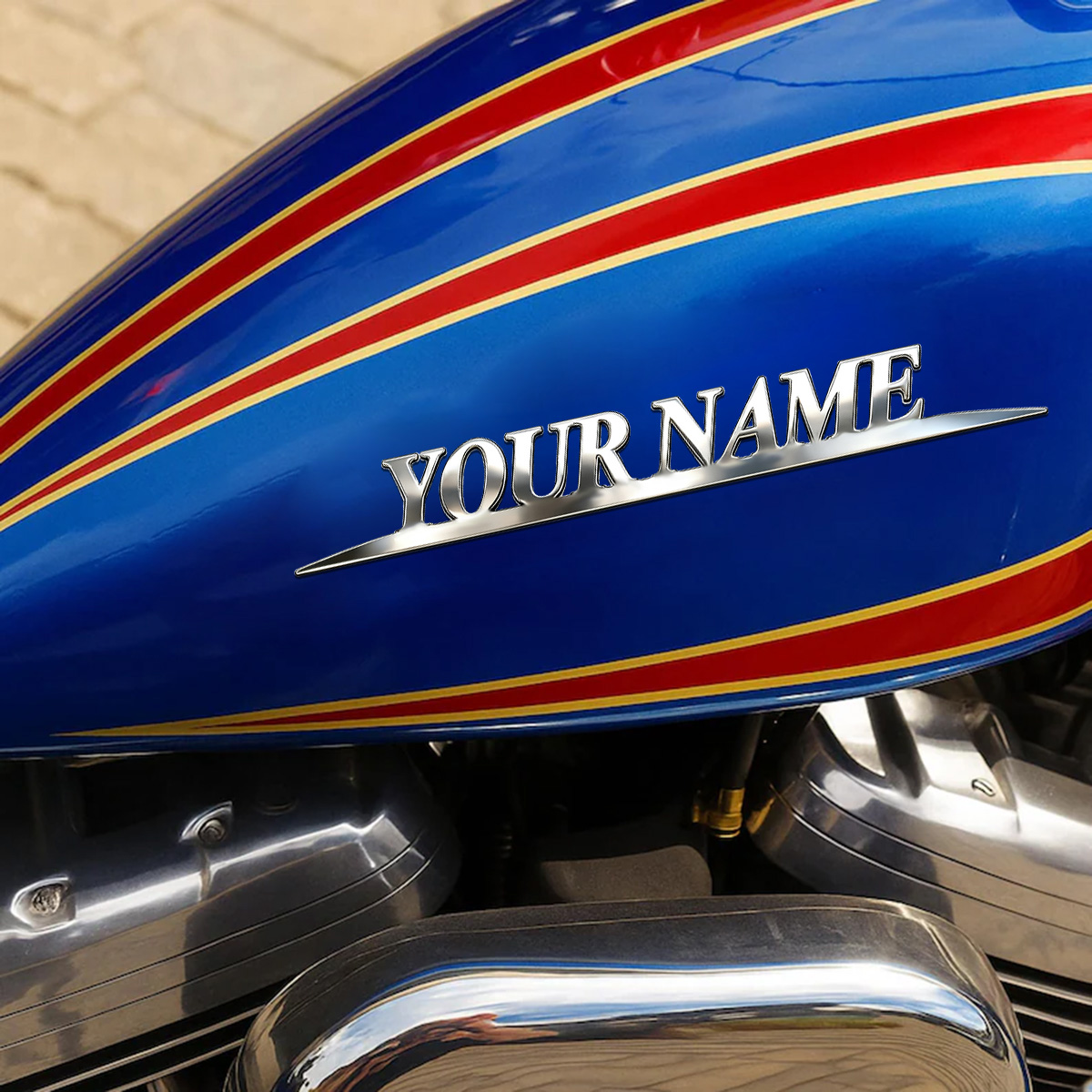 Metal Trendy YOUR NAME Sticker - Car Accessories Xmas ulasan dan harga