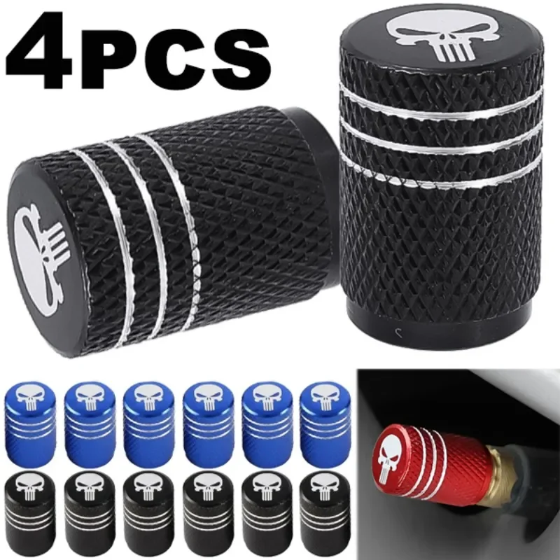 NEW 4pcs Skull Pattern Tire Va - Steering Wheel Cover ulasan dan harga