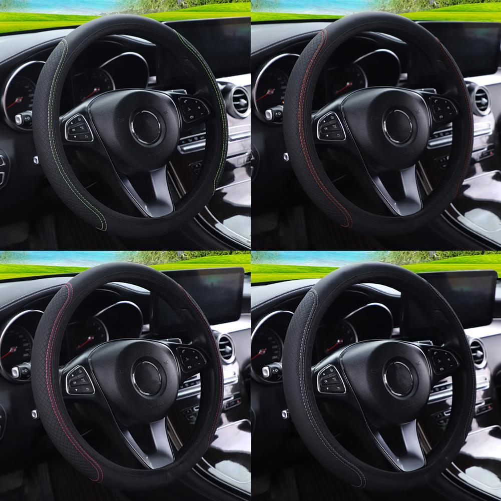 Soft Embossed Leather Steering - Steering Wheel Cover ulasan dan harga