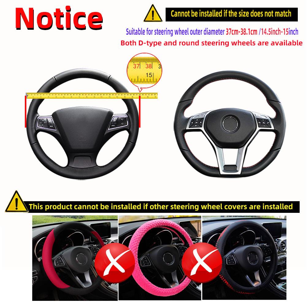Soft Embossed Leather Steering - Steering Wheel Cover ulasan dan harga
