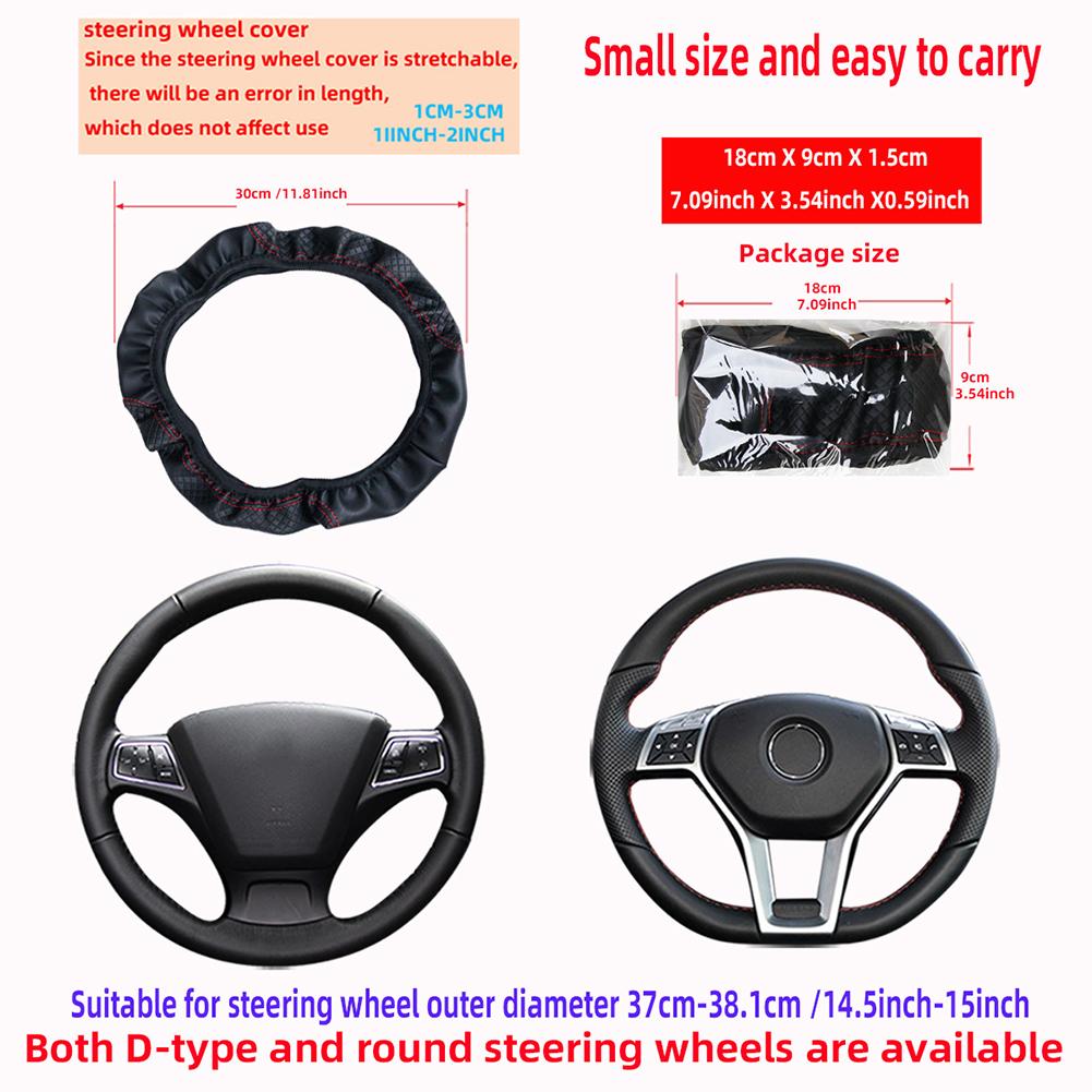 Soft Embossed Leather Steering - Steering Wheel Cover ulasan dan harga