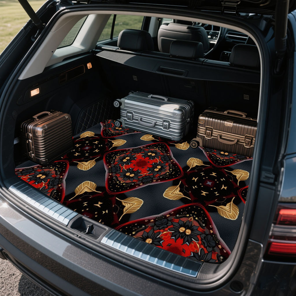 1pc Car Trunk Mat With Printed - Car Accessories Must Have ulasan dan harga